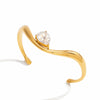 Wholesale Stainless Steel Electroplated Geometric Ins Style White Zircon Bracelet