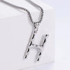 Wholesale Stainless Steel Electroplated Geometric Light Luxury Crown And English Letters Clavicle Necklace