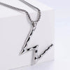 Wholesale Stainless Steel Electroplated Geometric Light Luxury Crown And English Letters Clavicle Necklace