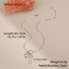 Wholesale Stainless Steel Electroplated Geometric Love Lock Key Necklace For Women