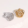Wholesale Stainless Steel Electroplated Geometric Open Ring Hand Jewelry For Women