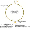Wholesale Stainless Steel Electroplated Geometric Pendant Necklace Set For Women