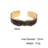 Wholesale Stainless Steel Electroplated Geometric Simple Bracelet For Women
