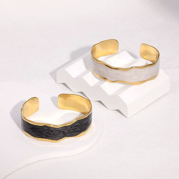Wholesale Stainless Steel Electroplated Geometric Simple Bracelet For Women