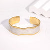 Wholesale Stainless Steel Electroplated Geometric Simple Bracelet For Women
