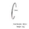 Wholesale Stainless Steel Electroplated Geometric Simple Bracelet