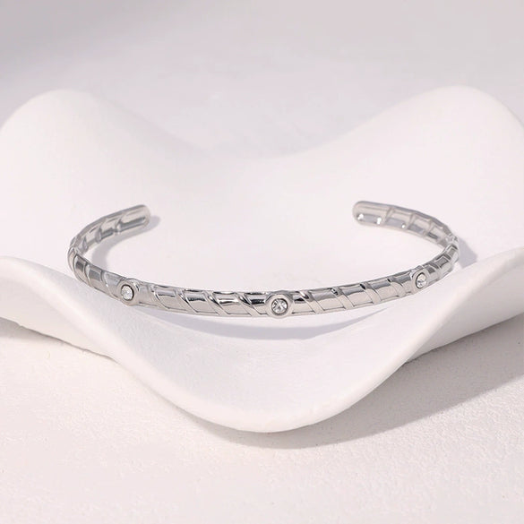 Wholesale Stainless Steel Electroplated Geometric Simple Bracelet