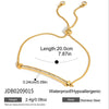 Wholesale Stainless Steel Electroplated Geometric Smiley Face Pullout Bracelet For Women