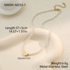 Wholesale Stainless Steel Electroplated Geometric Starfish Pendant Necklace For Women