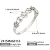 Wholesale Stainless Steel Electroplated Geometric Triangular Tooth Pattern Oil Drip Clasp Bracelet Set