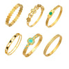 Wholesale Stainless Steel Electroplated Geometric Triangular Tooth Pattern Oil Drip Clasp Bracelet Set