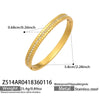 Wholesale Stainless Steel Electroplated Geometric Triangular Tooth Pattern Oil Drip Clasp Bracelet Set