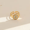 Wholesale Stainless Steel Electroplated Geometric Women's Rings