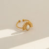 Wholesale Stainless Steel Electroplated Geometric Women's Rings