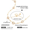Wholesale Stainless Steel Electroplated Gold Round Beads Geometric Ins Style Necklace For Women