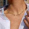 Wholesale Stainless Steel Electroplated Gold Round Beads Geometric Ins Style Necklace For Women