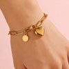 Wholesale Stainless Steel Electroplated Heart Drop Bell Pattern Jewelry Set For Women