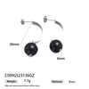 Wholesale Stainless Steel Electroplated Heart Star Geometric Earrings For Women