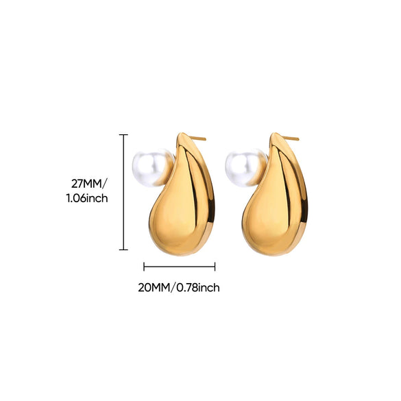 Wholesale Stainless Steel Electroplated Heartshaped Light Luxury Earrings For Women