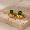 Wholesale Stainless Steel Electroplated Heartshaped Light Luxury Earrings For Women