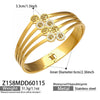 Wholesale Stainless Steel Electroplated Hollow Geometric Line Inlaid Mud Diamond Spring Open Bracelet