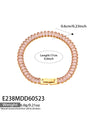 Wholesale Stainless Steel Electroplated Inlaid With Colored Zircon Bracelets And Necklaces For Women