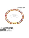 Wholesale Stainless Steel Electroplated Inlaid With Colored Zircon Bracelets And Necklaces For Women