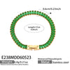 Wholesale Stainless Steel Electroplated Inlaid With Colored Zircon Bracelets And Necklaces For Women