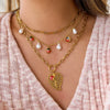 Wholesale Stainless Steel Electroplated Insect Shape Pendant Necklace For Women