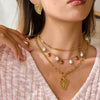 Wholesale Stainless Steel Electroplated Insect Shape Pendant Necklace For Women