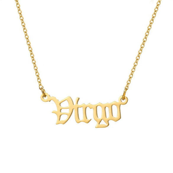 Wholesale Stainless Steel Electroplated 18K Gold Constellation Cross Chain Necklace Fashion Simple Versatile Unisex
