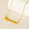 Wholesale Stainless Steel Electroplated 18K Gold Constellation Cross Chain Necklace Fashion Simple Versatile Unisex
