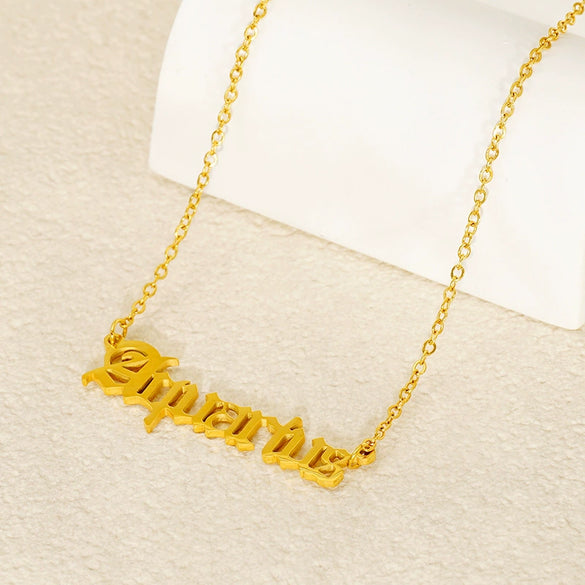 Wholesale Stainless Steel Electroplated 18K Gold Constellation Cross Chain Necklace Fashion Simple Versatile Unisex