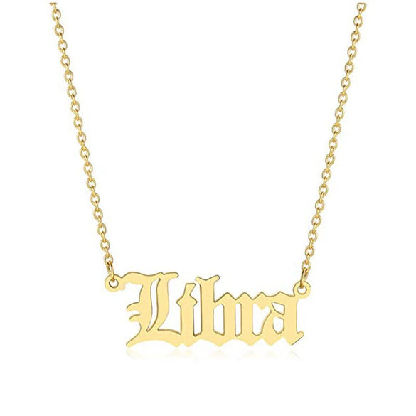 Wholesale Stainless Steel Electroplated 18K Gold Constellation Cross Chain Necklace Fashion Simple Versatile Unisex