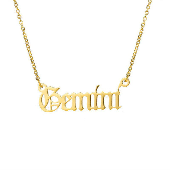 Wholesale Stainless Steel Electroplated 18K Gold Constellation Cross Chain Necklace Fashion Simple Versatile Unisex