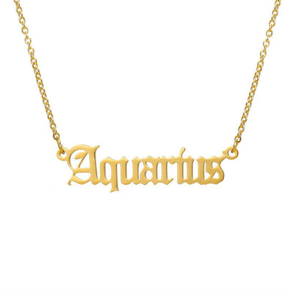 Wholesale Stainless Steel Electroplated 18K Gold Constellation Cross Chain Necklace Fashion Simple Versatile Unisex