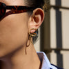 Wholesale Stainless Steel Electroplated 18K Gold Geometric Butterfly Earrings For Women