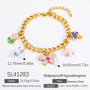 Wholesale Stainless Steel Electroplated 18K Real Gold Fruitshaped Diy Bracelet And Pendant Hand Jewelry For Women