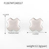 Wholesale Stainless Steel Electroplated 18K Real Gold Irregular Geometric Solid Earrings Combination For Women