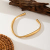 Wholesale Stainless Steel Electroplated Light Luxury Specialshaped Open Bracelet For Girls