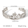 Wholesale Stainless Steel Electroplated Marine Life And Coconut Tree Open Bracelet Jewelry