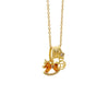 Wholesale Stainless Steel Electroplated Pony And Zodiac Animal Diamondencrusted Pendant Necklace For Women With Oshaped Chain
