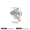 Wholesale Stainless Steel Electroplated Shark Pendant Jewelry Necklace