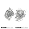 Wholesale Stainless Steel Electroplated Shark Pendant Jewelry Necklace
