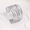 Wholesale Stainless Steel Electroplated Simple Geometric Open Bracelet Jewelry