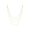 Wholesale Stainless Steel Electroplated Snake Bone Chain Multilayer Beaded Necklace And Bracelet For Women
