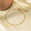 Wholesale Stainless Steel Electroplated Snake Bone Chain Multilayer Beaded Necklace And Bracelet For Women