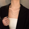 Wholesale Stainless Steel Electroplated Snake Bone Chain Multilayer Beaded Necklace And Bracelet For Women