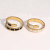 Wholesale Stainless Steel Electroplated Snakeshaped Animal Zodiac Open Ring Women's Jewelry