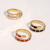 Wholesale Stainless Steel Electroplated Snakeshaped Animal Zodiac Open Ring Women's Jewelry